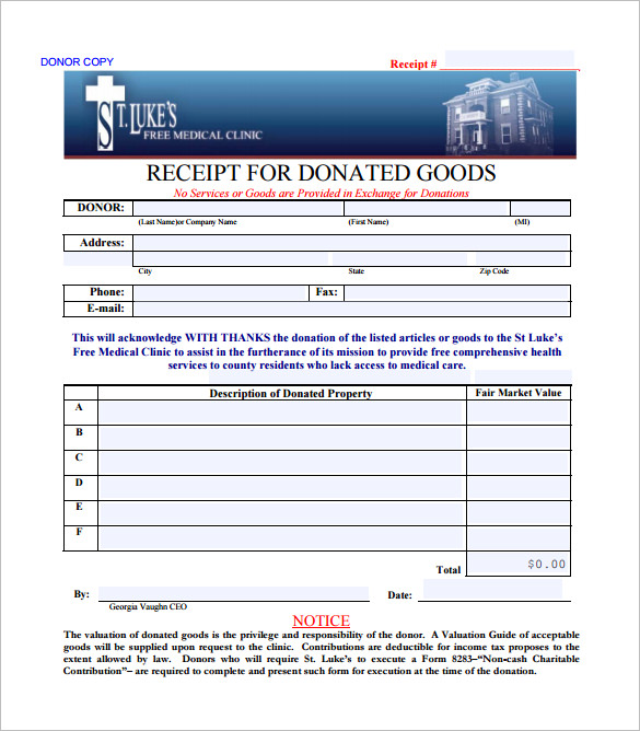 19+ Donation Receipt Templates - DOC, PDF