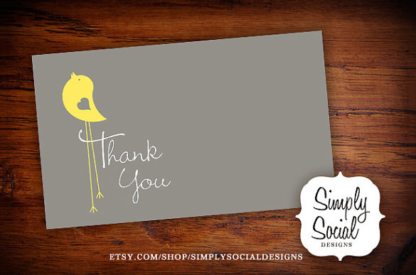excellent baby shower thank you card