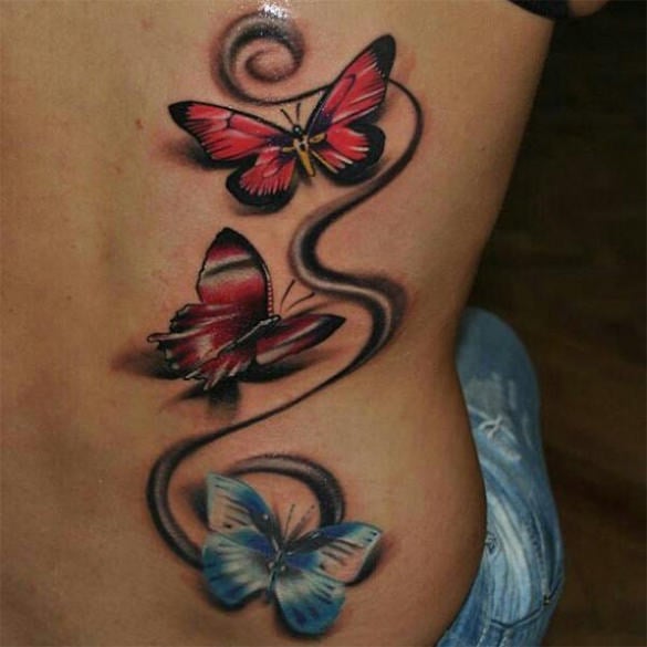 exclusive 3d butterfly tattoo design