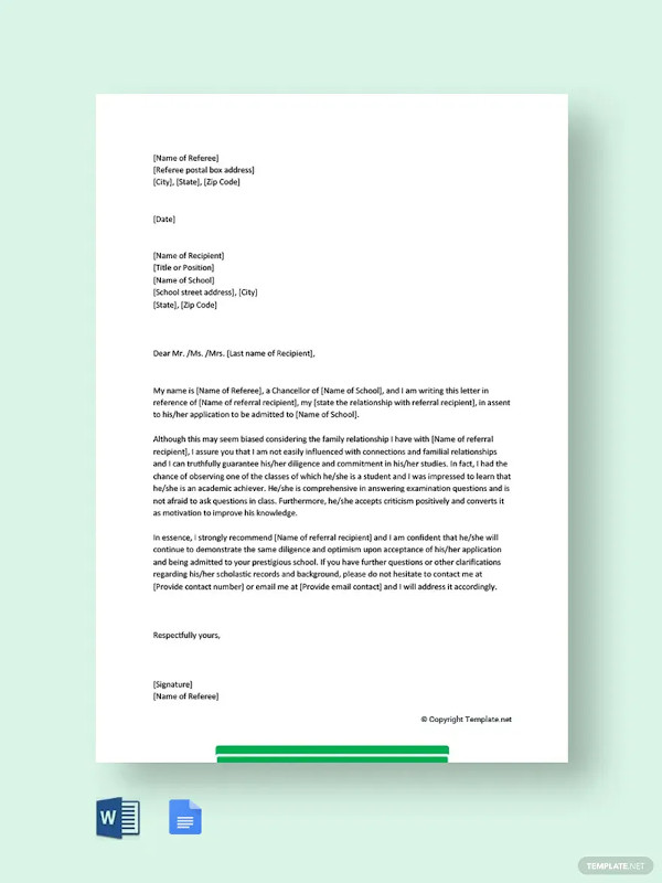 25+ Reference Letter Templates - DOC, PDF