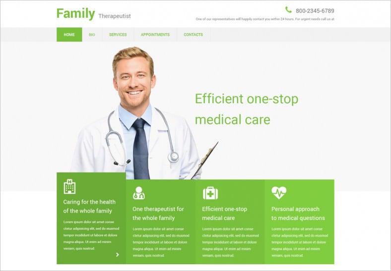 family therapeutist website template 788x