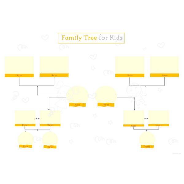 family tree template for kids
