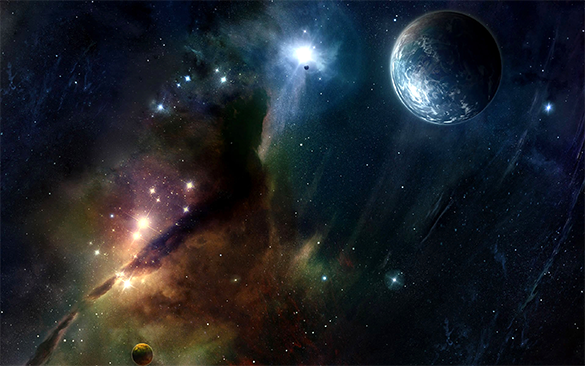 flawless free space background download