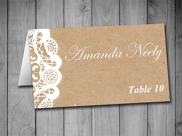 fold over wedding place card template download