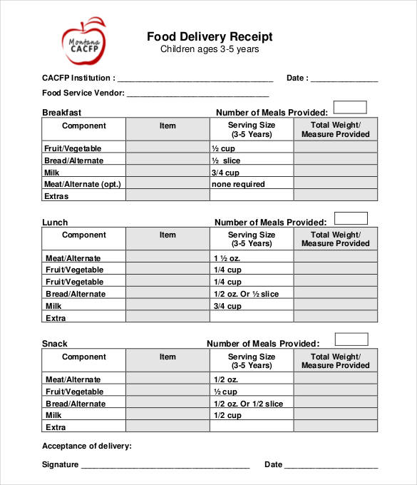 16 delivery receipt templates doc pdf excel free premium templates