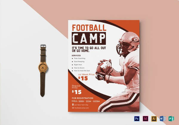 football-camp-flyer-template