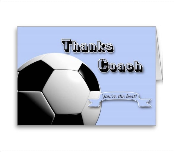 Thank You Coach Soccer Cards Zazzle Team Thank You Card For Soccer 