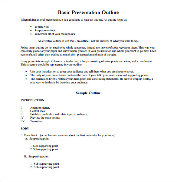 Writing outline research paper ppt