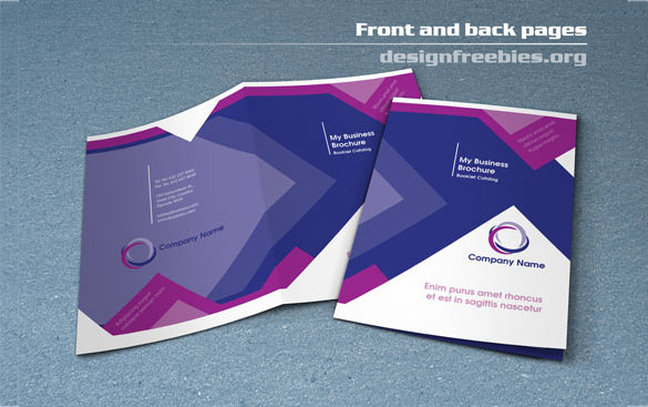 free bifold booklet flyer brochure in design