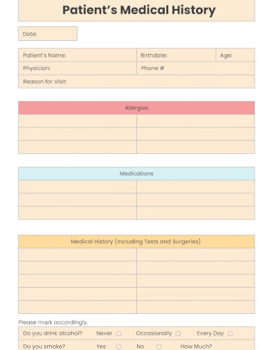 14+ Patient Chart Templates in Word | Excel | Apple Numbers | Apple ...