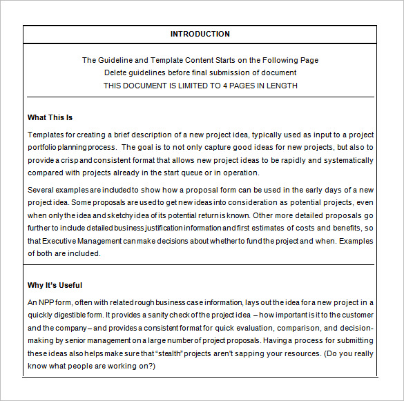 free business project proposal template download