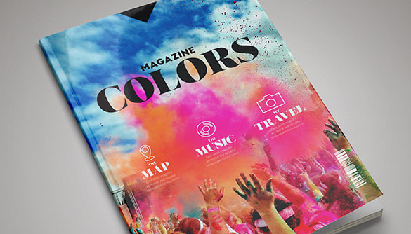 free colour magazine in design template