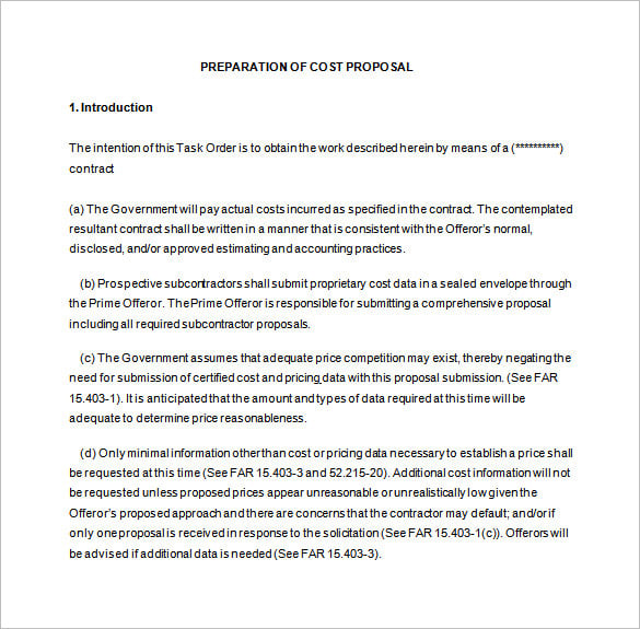 free download cost proposal template word1