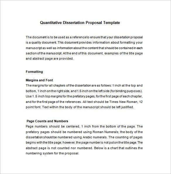 free download quantitative dissertation proposal