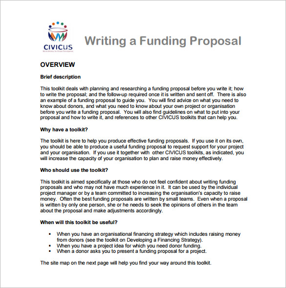 Funding Proposal Template