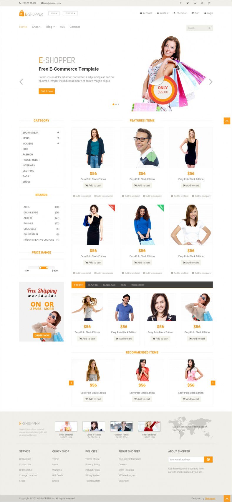 free ecommerce html template 788x