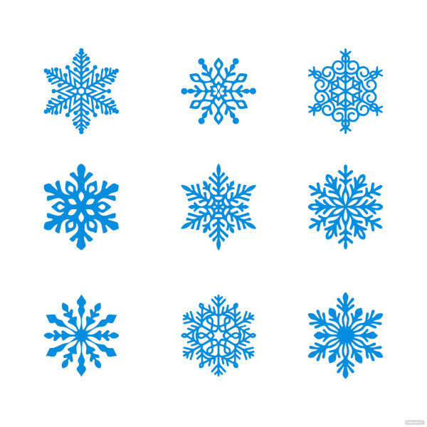 free fancy snowflakes template