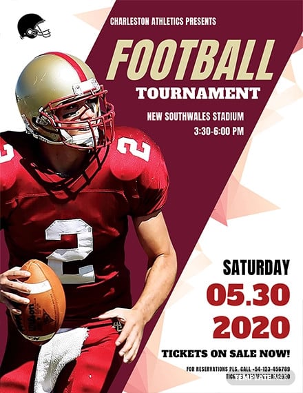 free football tournament flyer template