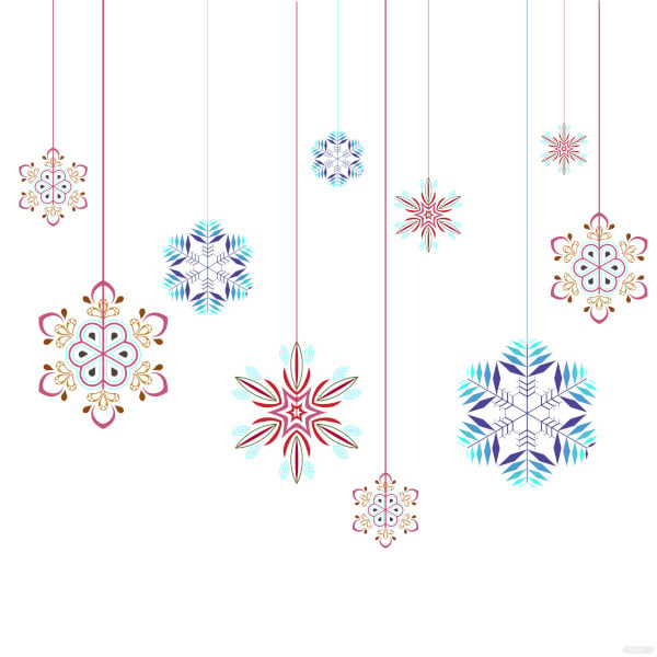 free hanging snowflake ornament template