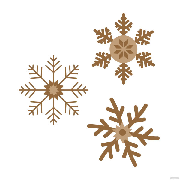 free minimal snowflake template