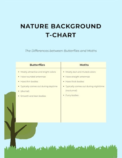 free nature background t chart