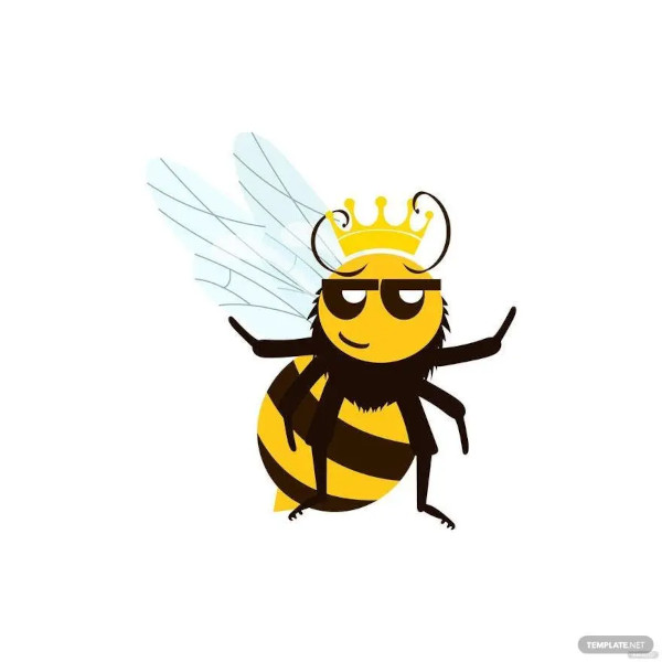 free paper crown bee template