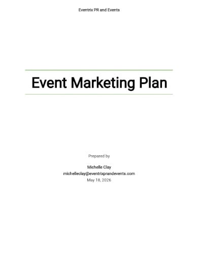 free sample event marketing plan template