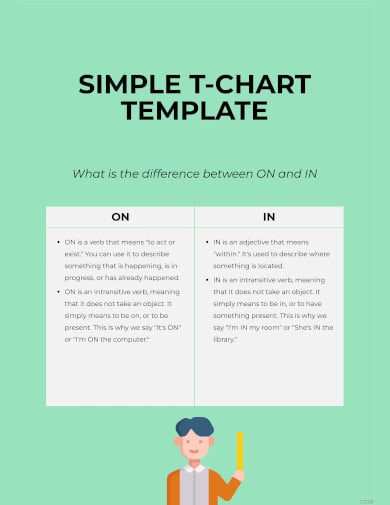 free simple t chart template