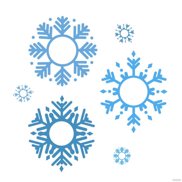 free snowflake circle template