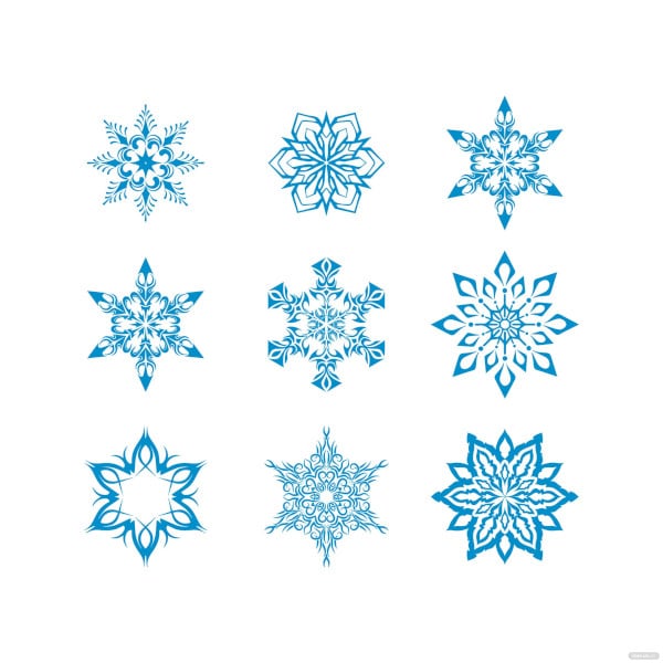 free tribal snowflake template