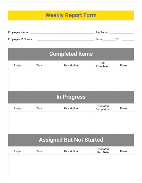 free-weekly-report-template