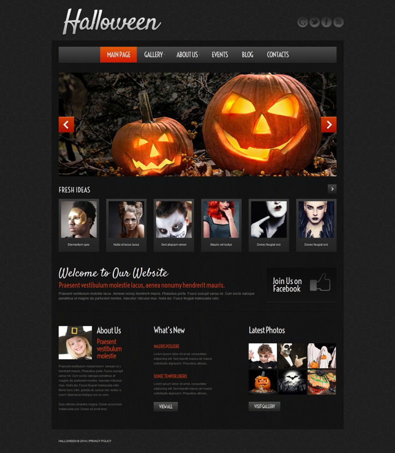 5+ Halloween Website Themes & Templates Free & Premium Templates
