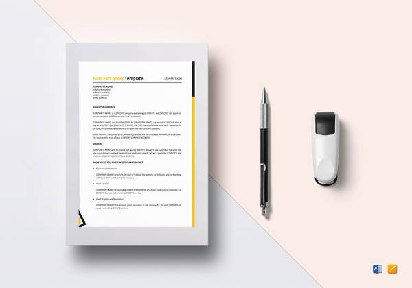 fund-fact-sheet-template