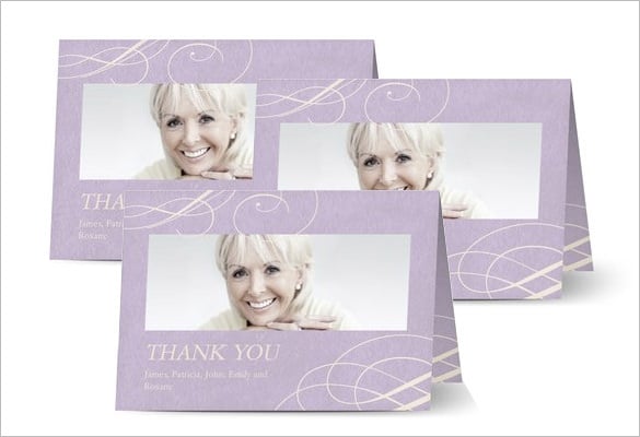 funeral sympathy thank you card