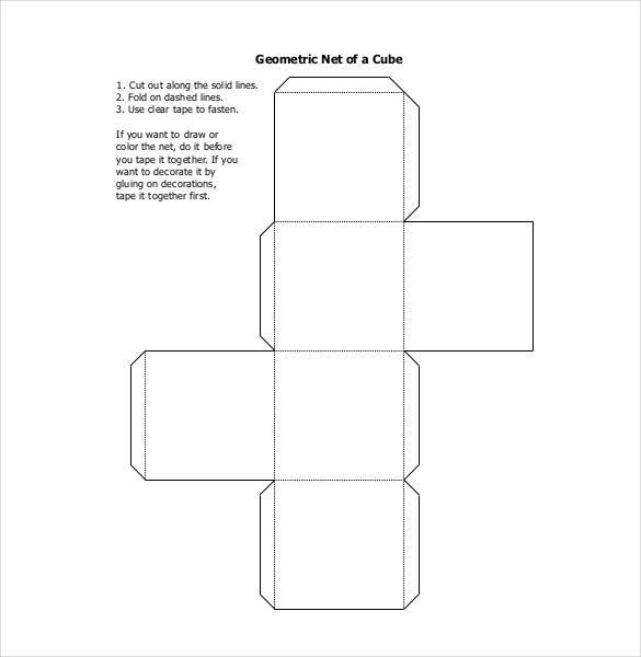 geometric net of a cube1