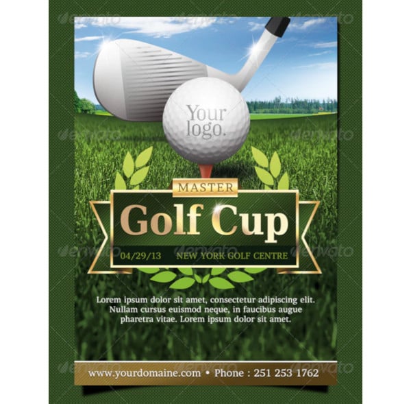 golf event flyer template