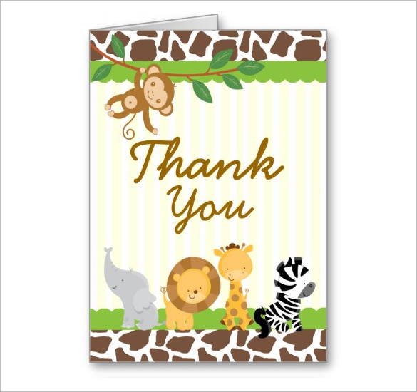 20 Baby Shower Thank You Cards Printable PSD AI Word Format Download 
