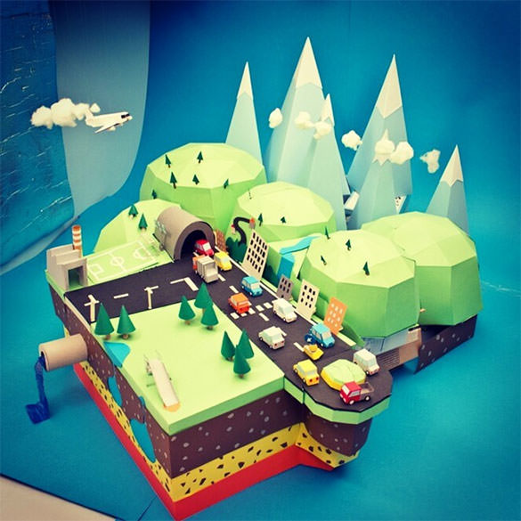 20+ Amazing Paper Art Examples PSD, Vector EPS