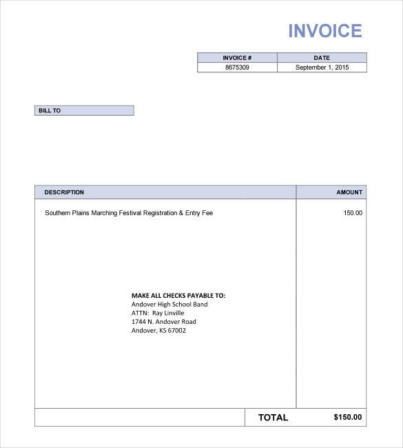 google invoice number