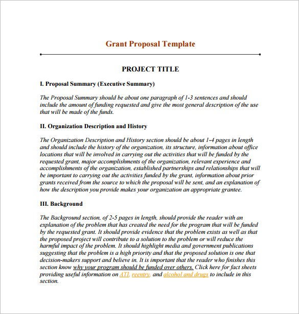 research proposal funding