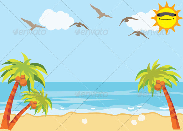 free clipart images of the beach - photo #43