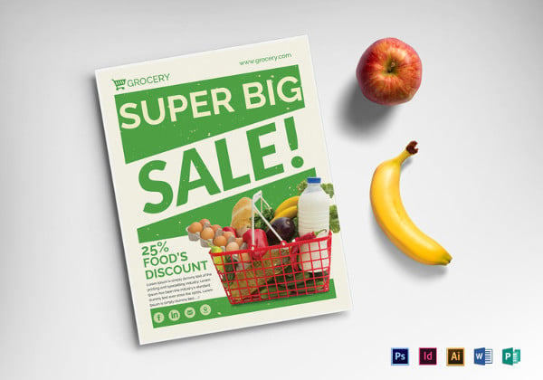 grocery sale flyer template