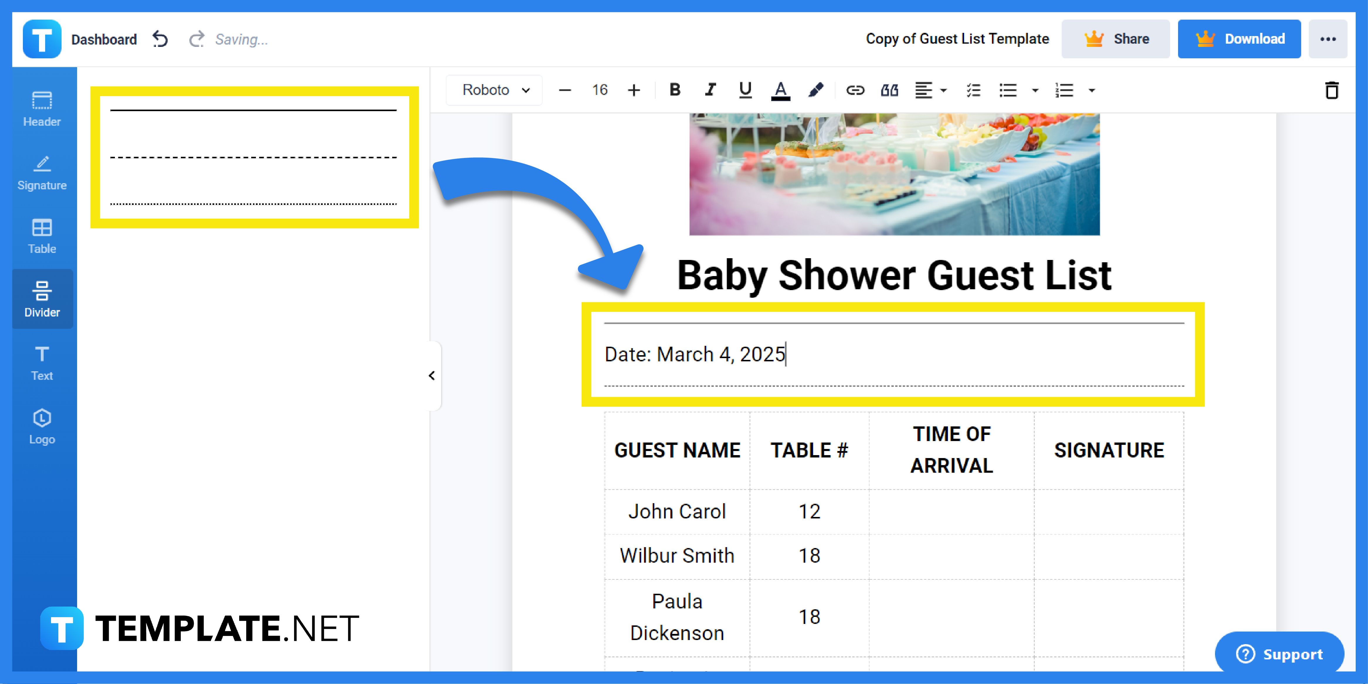 how to make create a baby shower guest list step