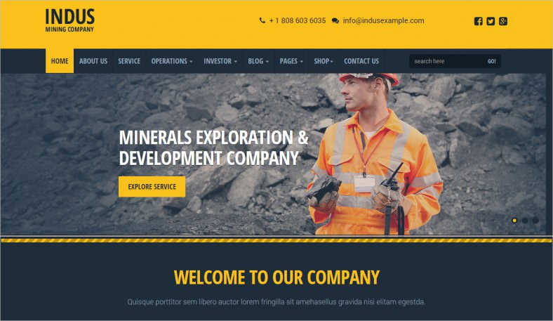 industrial html responsive template 788x