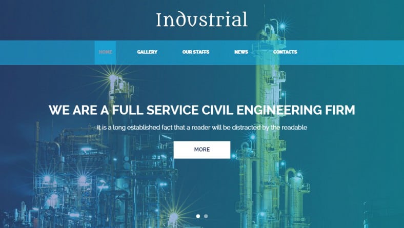 industrial responsive one page theme 788x