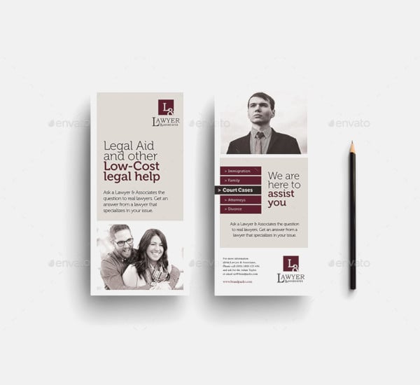 law firm rack card template
