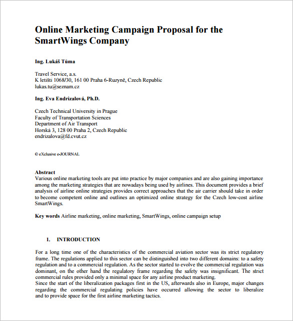 Marketing Proposal Template - 34+ Free Sample, Example ...