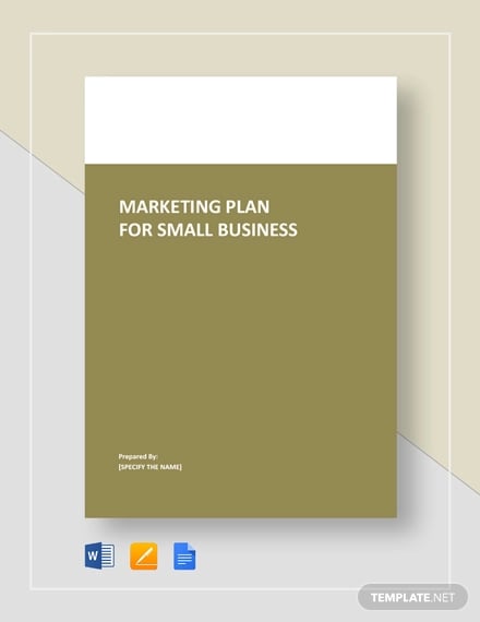 marketing plan for small business template