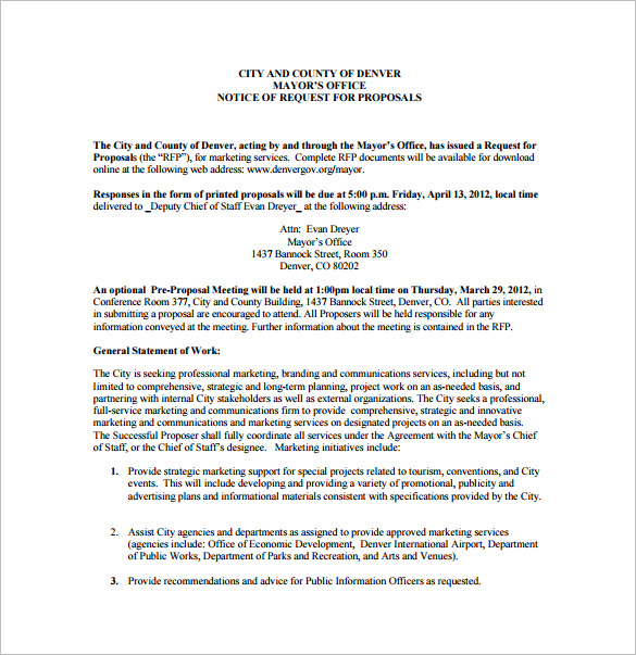 Marketing Proposal Template 31 Free Word Excel PDF Format Download 