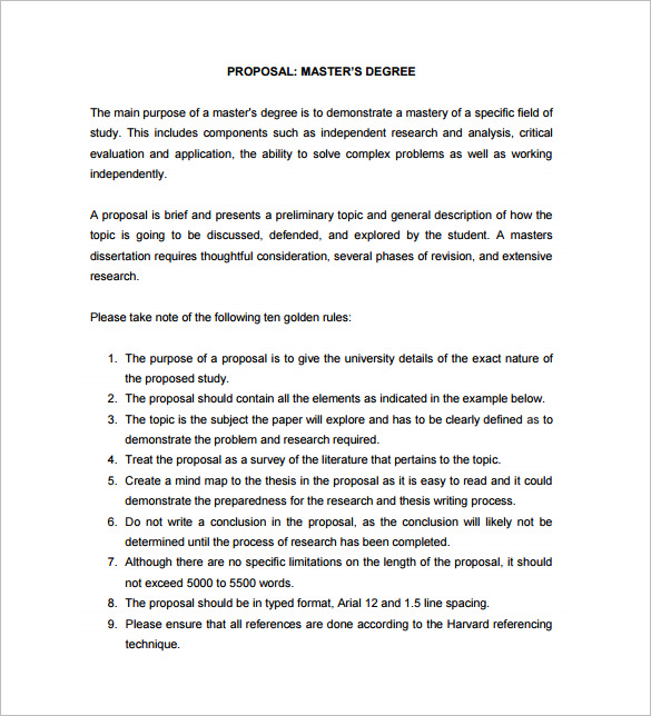 Dissertation proposal structure example dissertation proposal